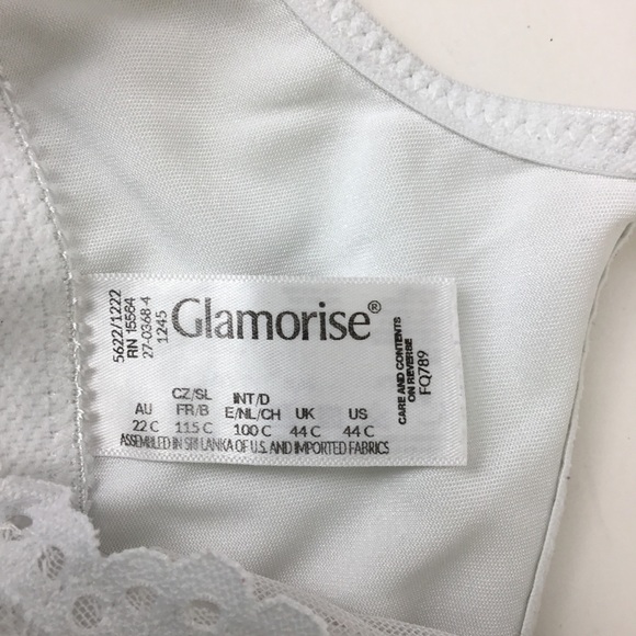 Glamorise 1245 Wonderwire Front Closure Bra Size 44C - Picture 6 of 7
